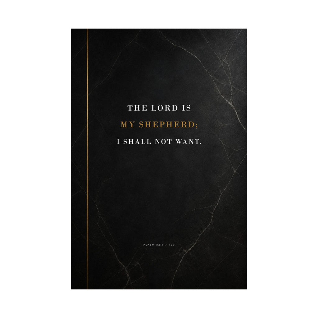 The Lord Is My Shepherd - Psalm 23 Scripture Wall Art | Matte Poster