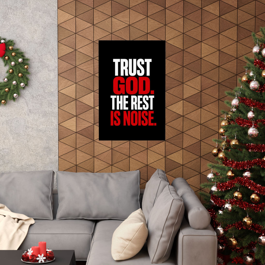 Trust God - Christian Wall Art | Matte Poster