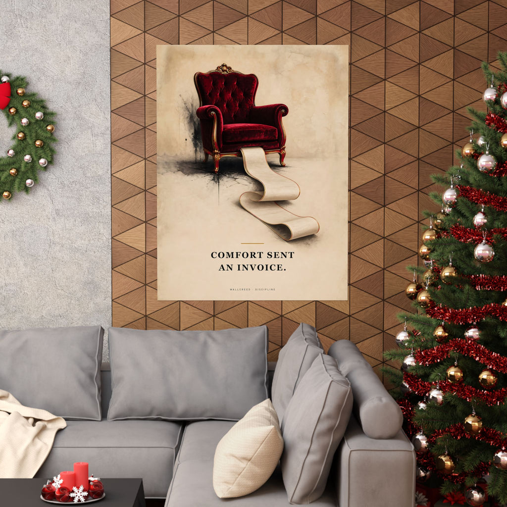 Comfort Sent an Invoice - Funny Wall Art | Matte Poster