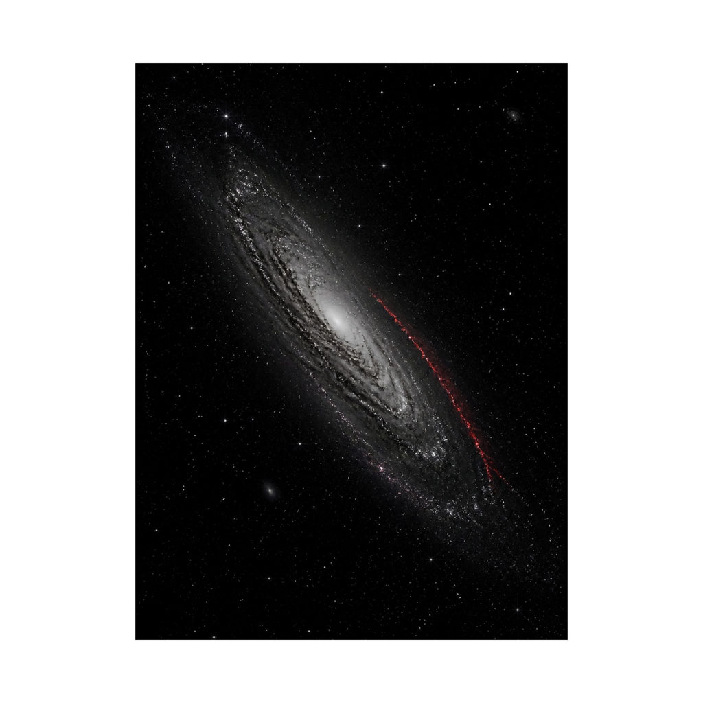 Crimson Orbit - Space Wall Art | Matte Poster
