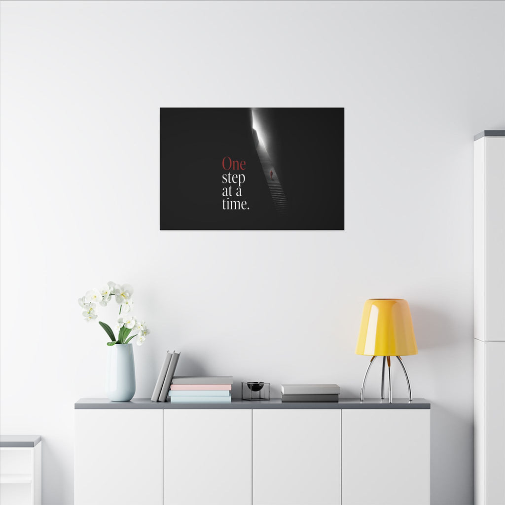 One Step at a Time - Office Wall Art | Canvas (Landscape)