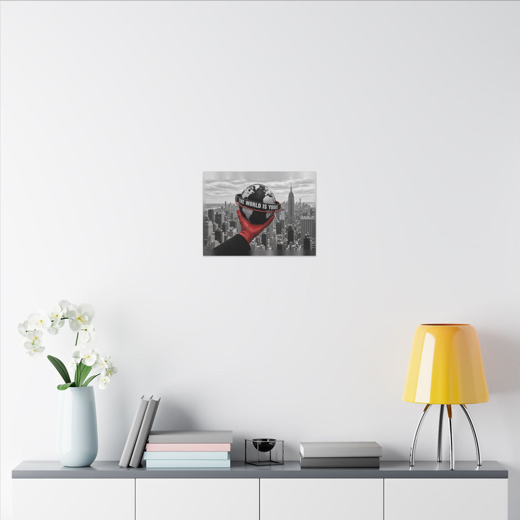 The World Is Yours - Money Wall Art | Canvas (Landscape)