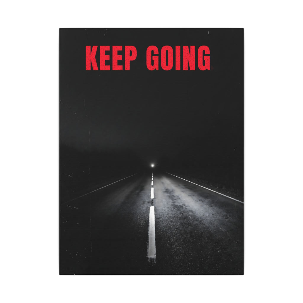 The Extra Mile - Night Road Wall Art | Canvas