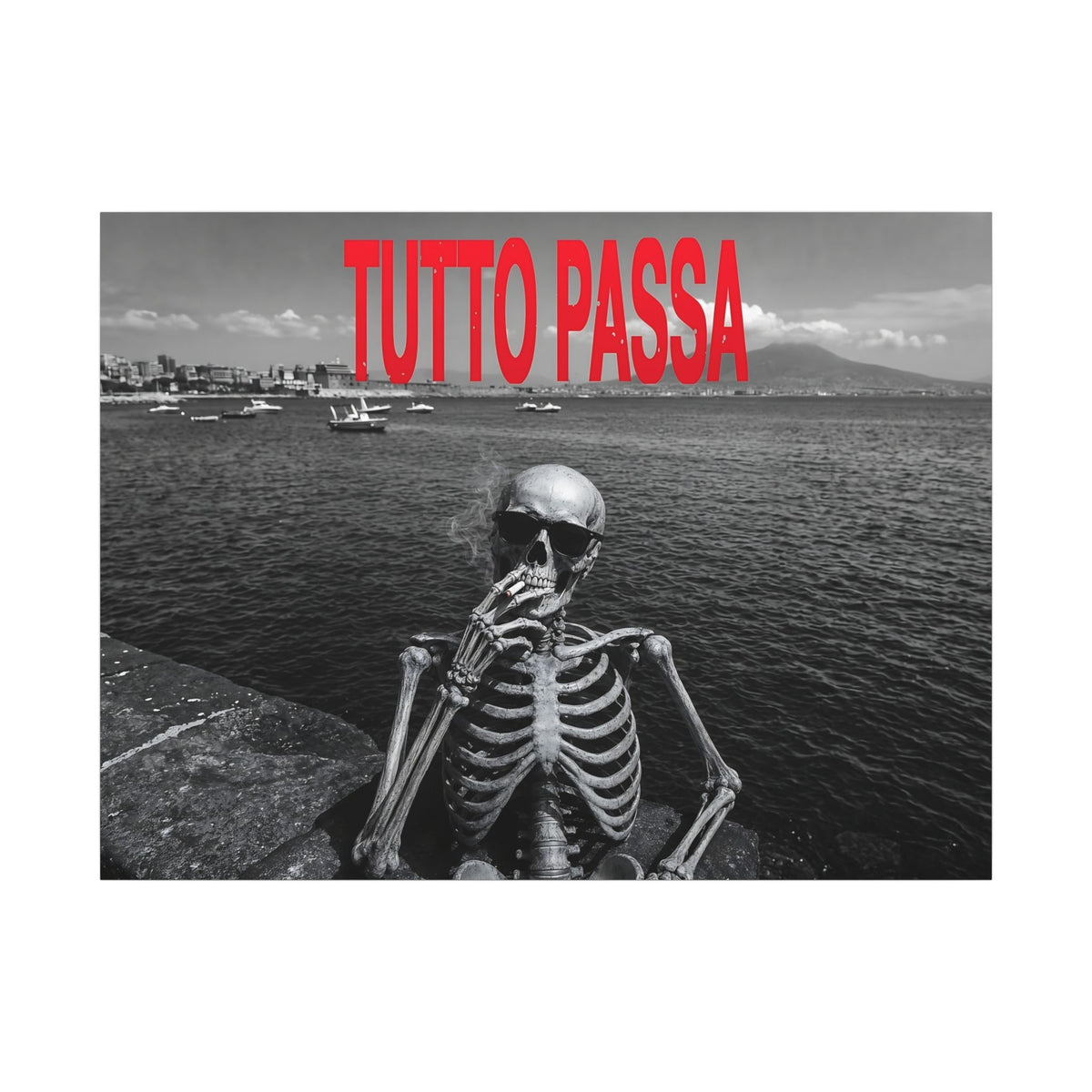 Tutto Passa - Skeleton Painting | Canvas (Landscape)