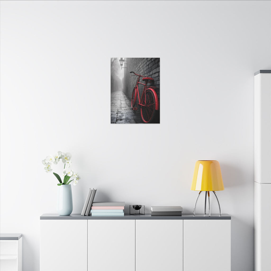 The Red Bicycle - Unique Office Wall Decor | Canvas