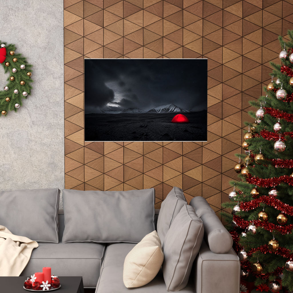 Red Tent - Wall Art Above Bed | Matte Poster (Landscape)