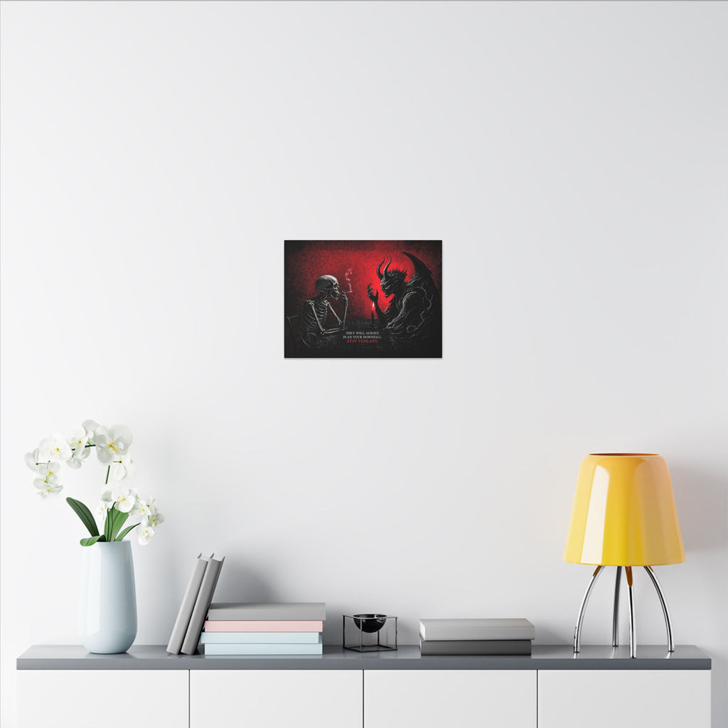 Stay Vigilant - Dark Wall Art | Canvas (Landscape)