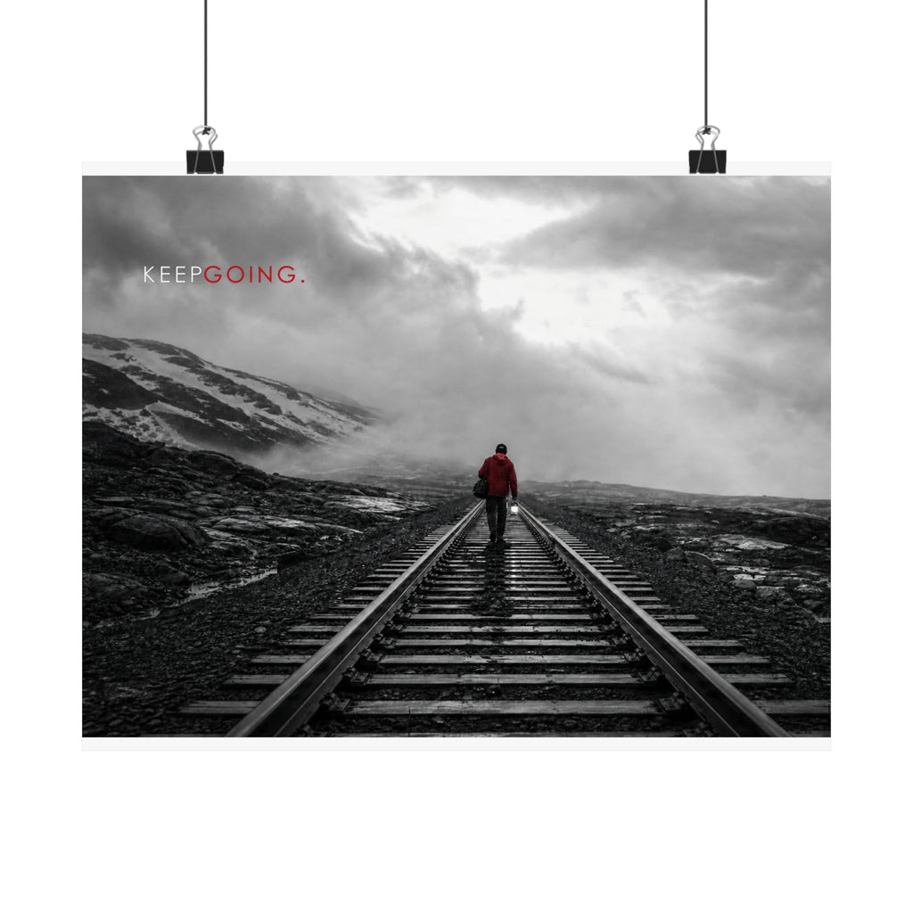 Keep Going - Motivational Posters | Matte Poster (Landscape)