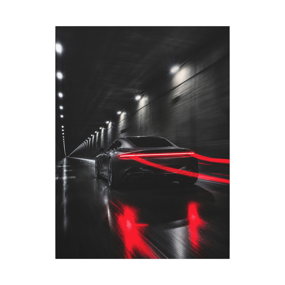 Redline Tunnel - Racing Wall Art | Canvas