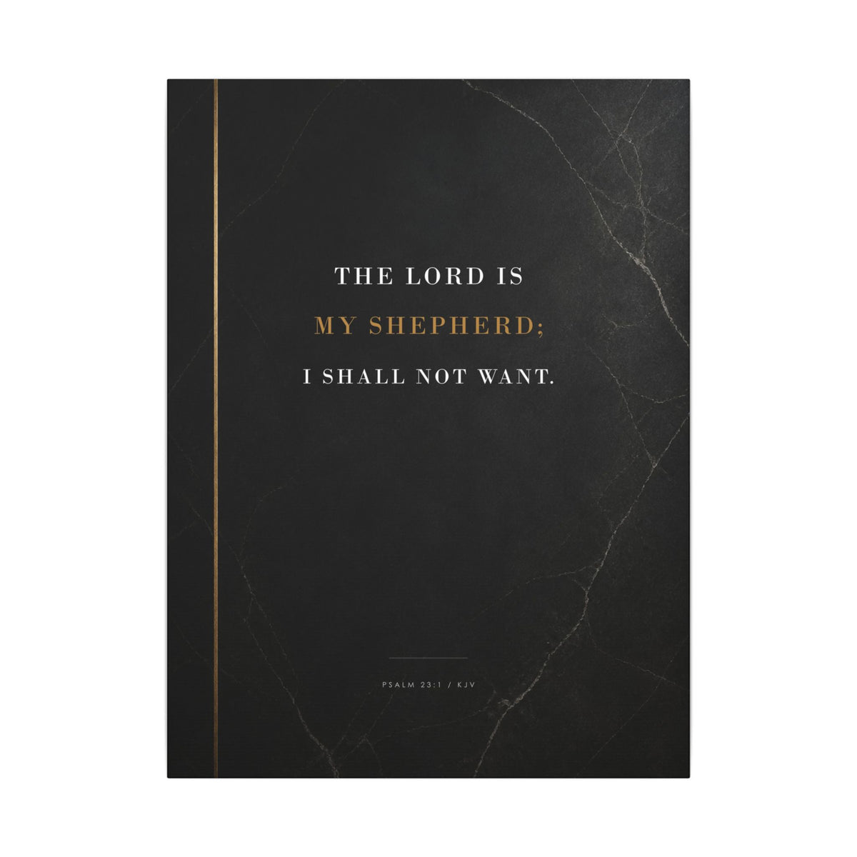 The Lord Is My Shepherd - Psalm 23 Scripture Wall Art | Canvas