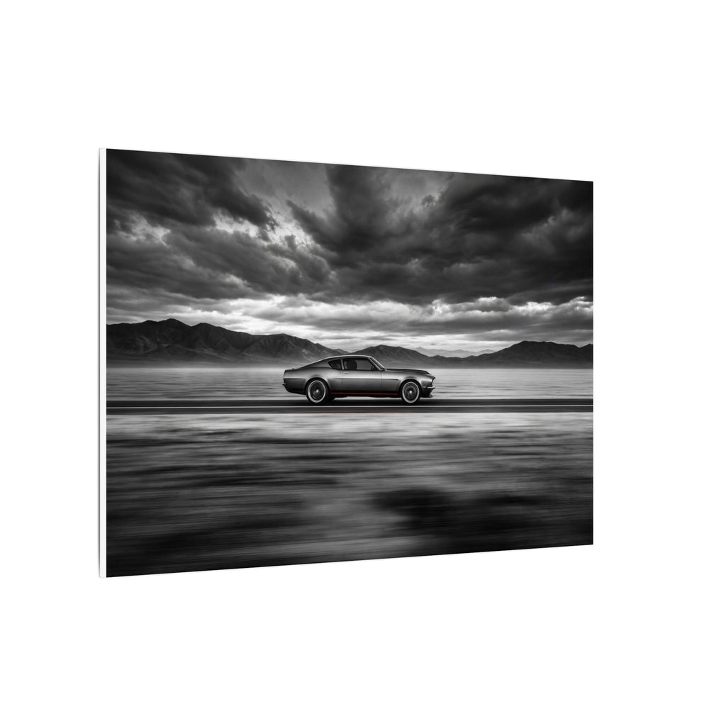 Open Road Velocity - Muscle Car Wall Art | Canvas (Landscape)