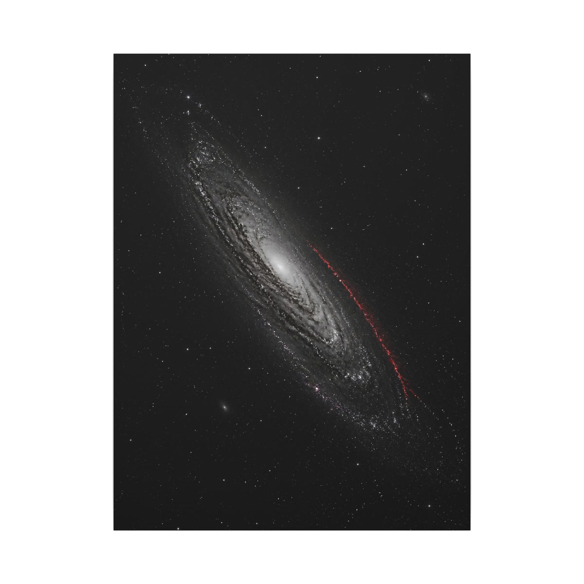 Crimson Orbit - Space Wall Art | Canvas