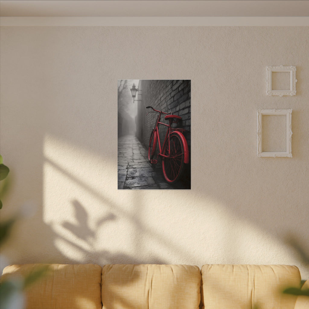 The Red Bicycle - Unique Office Wall Decor | Canvas