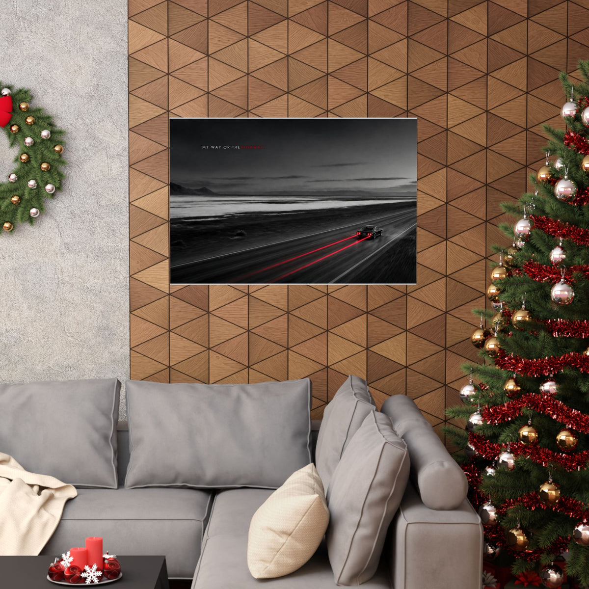 My Way or the Highway - Car Wall Art | Matte Poster (Landscape)