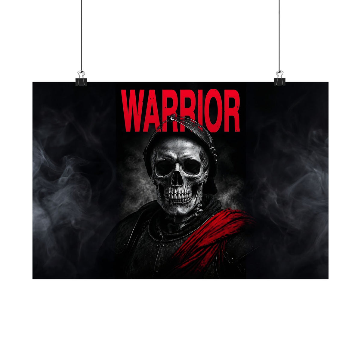 Warrior - Skull Painting | Matte Poster (Landscape)