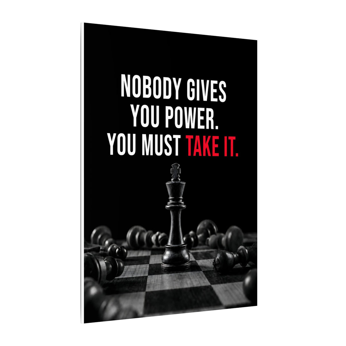Nobody Gives You Power - Chess Wall Art | Canvas