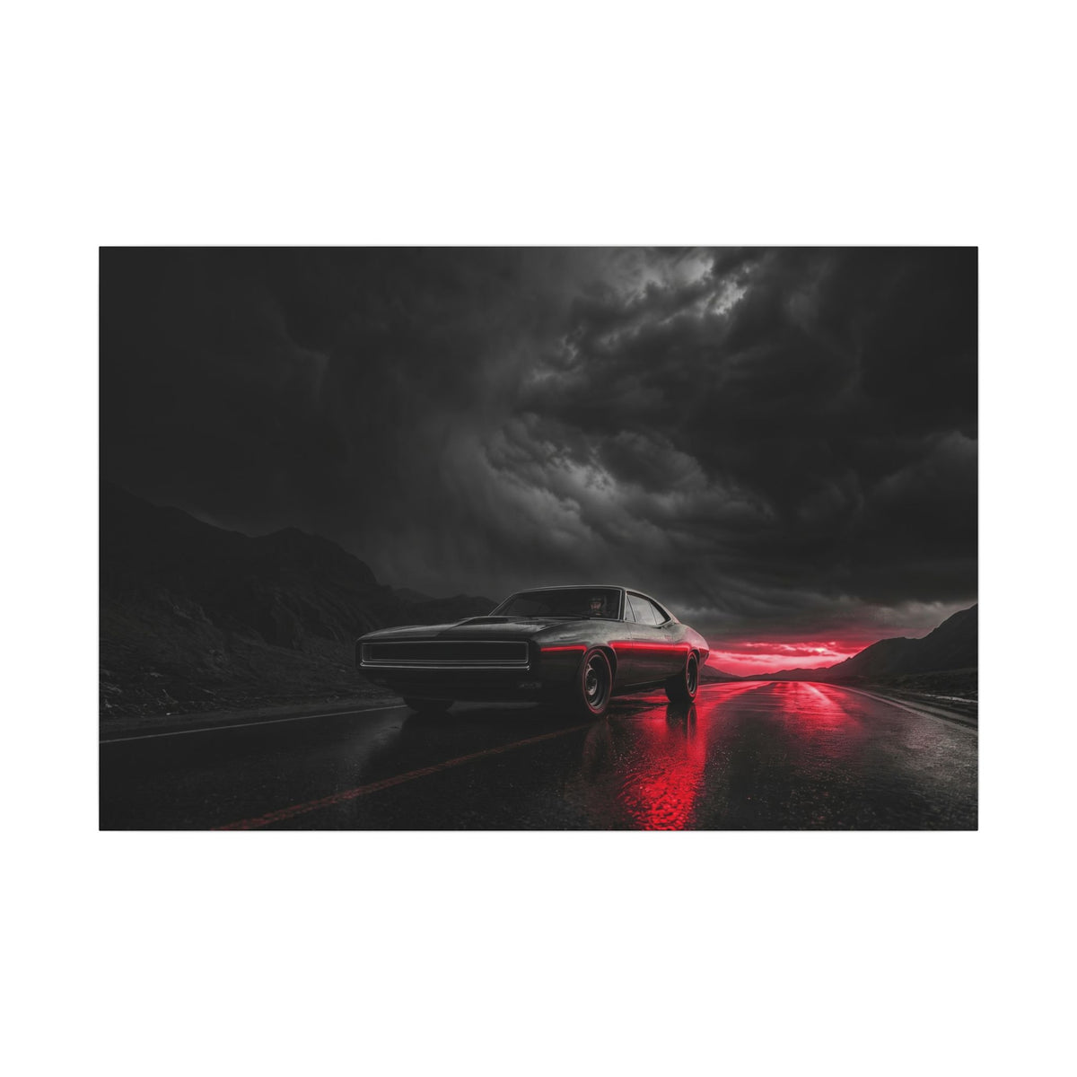 Desert Muscle - Muscle Car Wall Art | Canvas (Landscape)