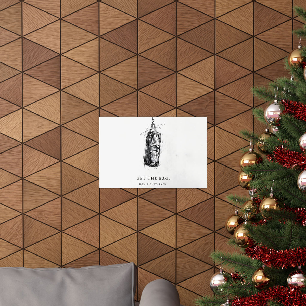Get the Bag - Boxing Wall Art | Matte Poster (Landscape)