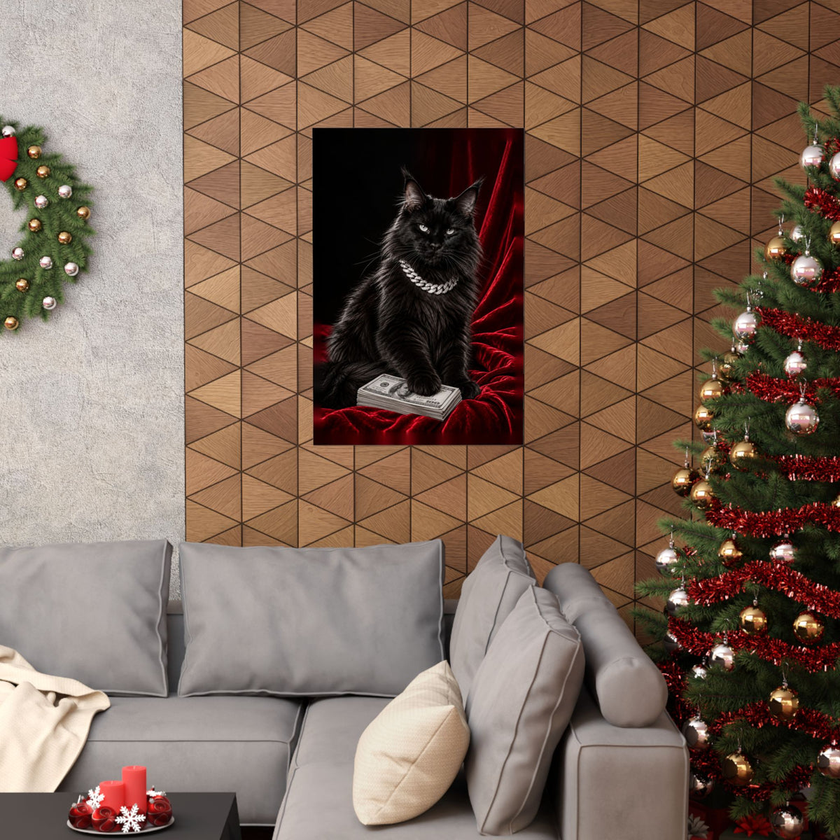 Cat Cash - Meme Wall Art | Matte Poster
