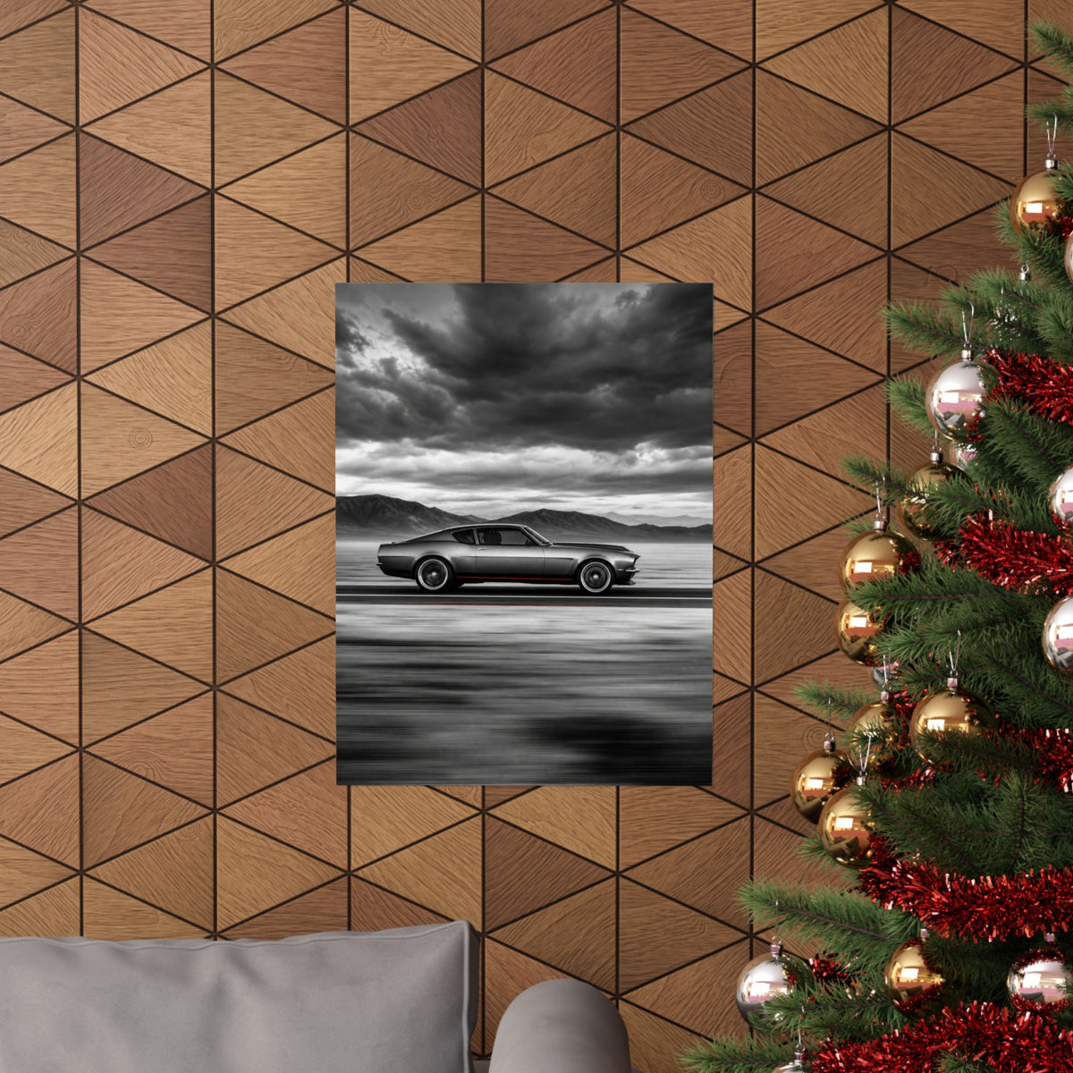 Open Road Velocity - Muscle Car Wall Art | Matte Poster
