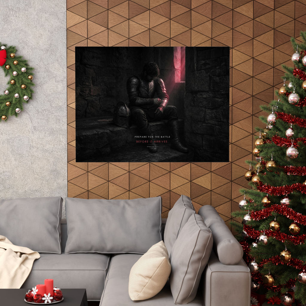 Before the Battle - Armor of God Wall Art | Matte Poster (Landscape)