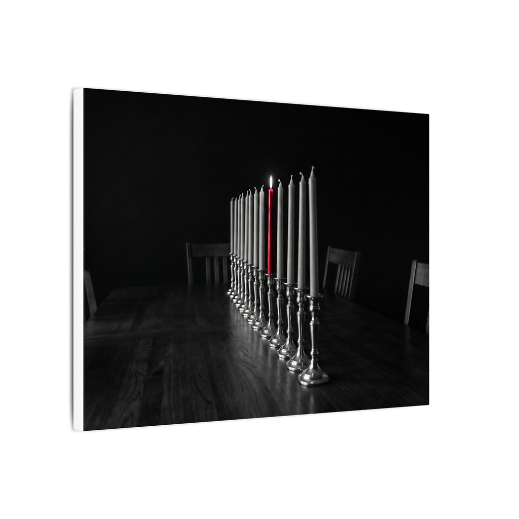 One Candle Lit - Dining Room Wall Art | Canvas (Landscape)