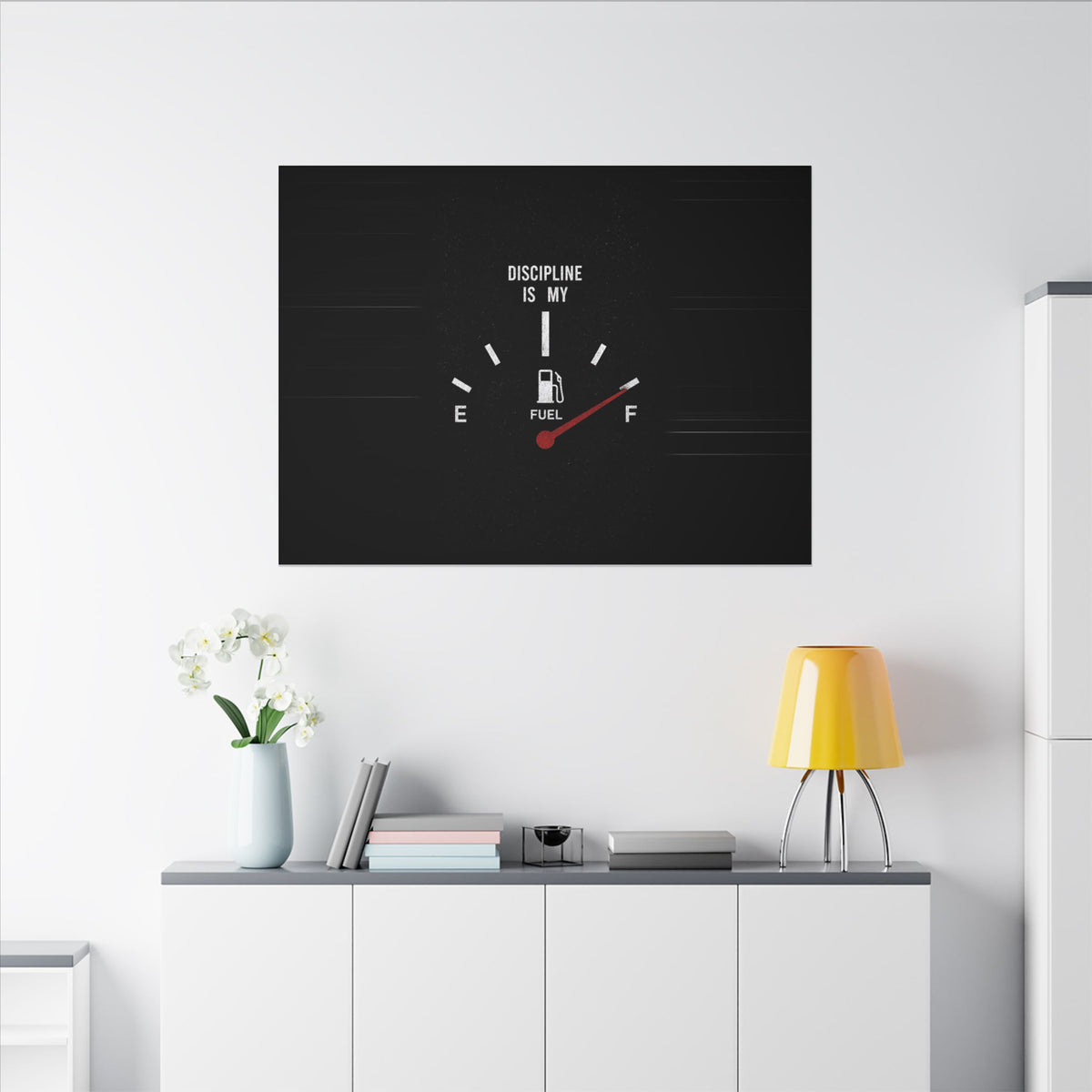 Discipline Is My Fuel - Motivational Wall Art | Canvas (Landscape)