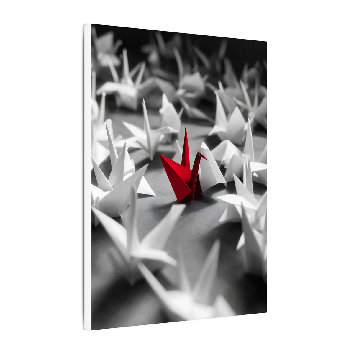 The Red Crane - Unique Wall Art For Office | Canvas