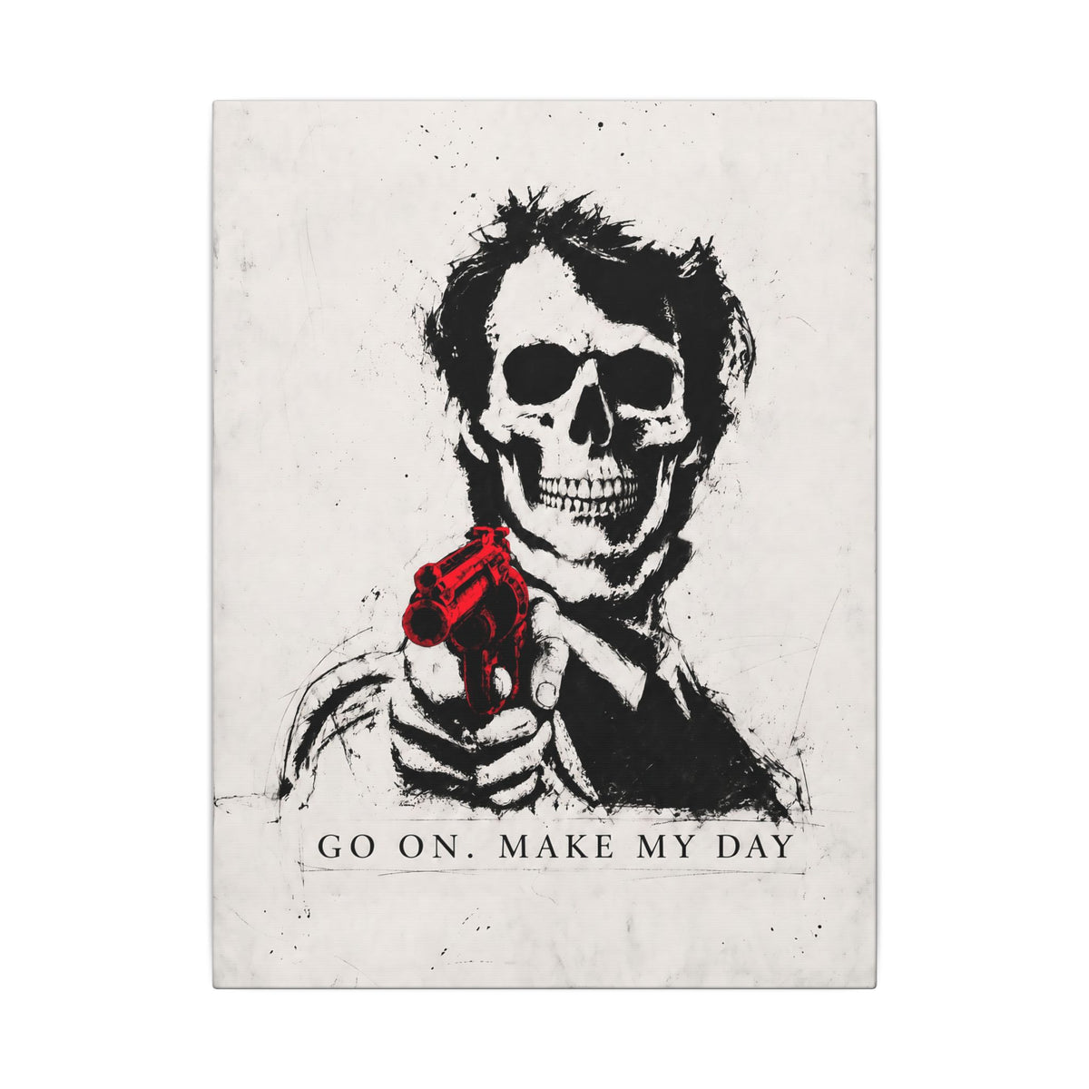 Make My Day - Dark Noir Sketch Art | Canvas