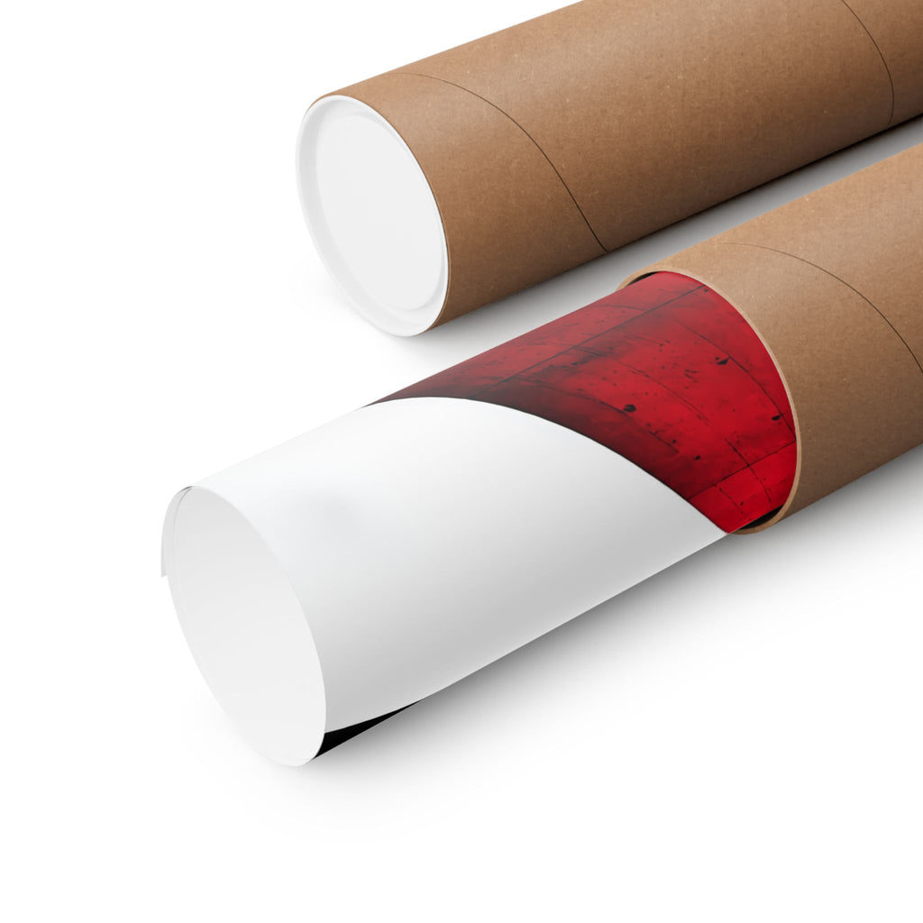The Red Facade - Red Wall Decor | Matte Poster