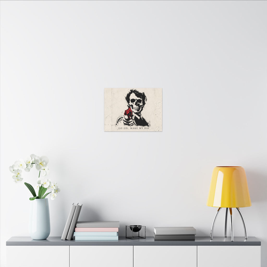 Make My Day - Dark Noir Sketch Art | Canvas (Landscape)