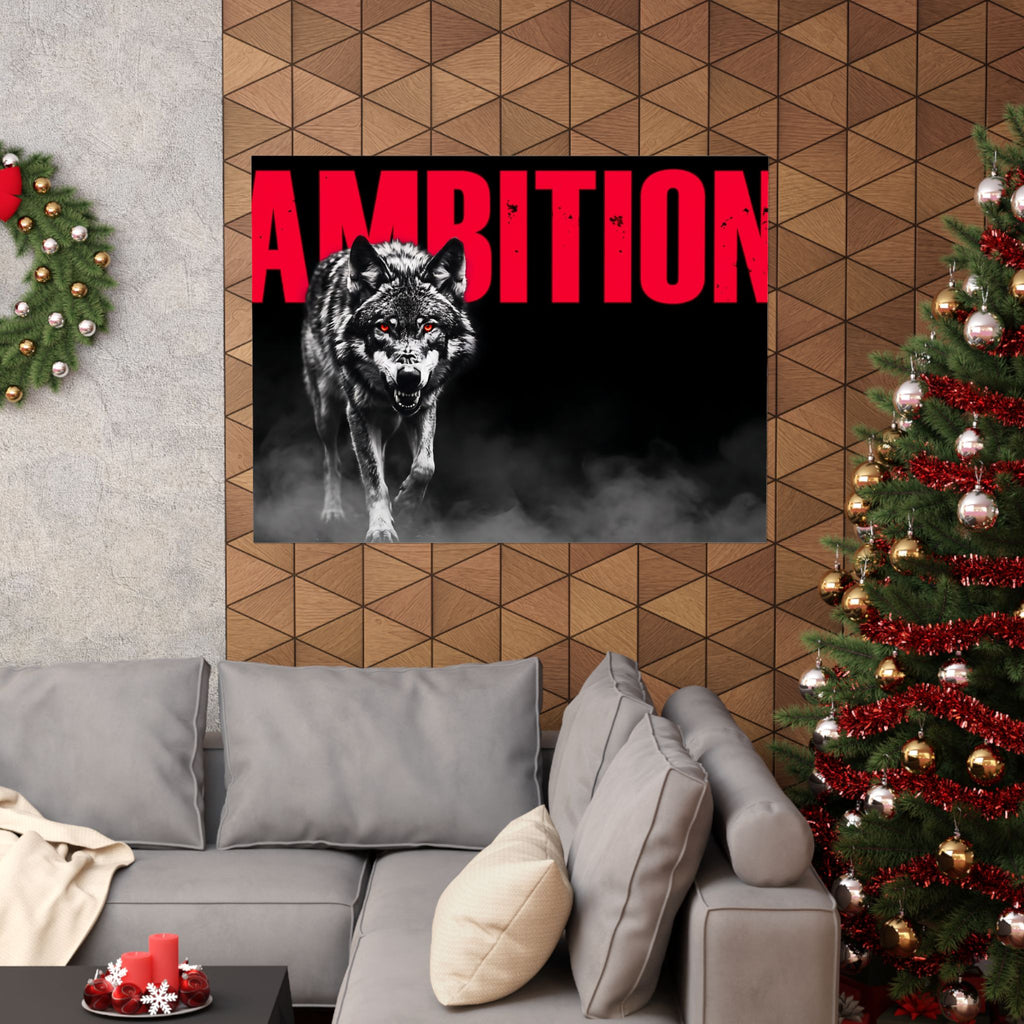 Ambition - Wolf Wall Art | Matte Poster (Landscape)