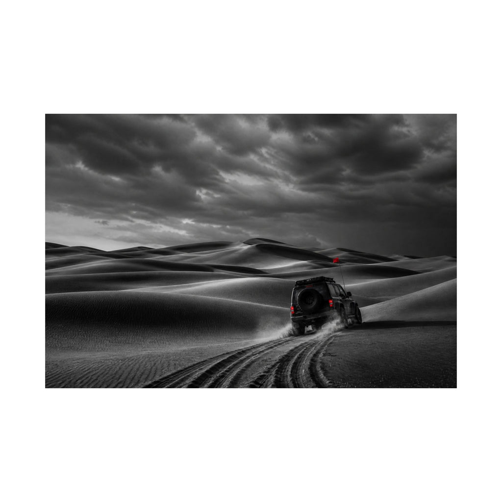 Go Beyond the Road - Minimalist Bedroom Wall Art | Matte Poster (Landscape)
