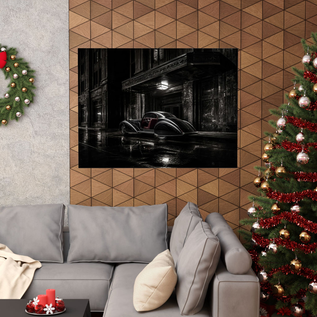 Art Deco Coupe - Art Deco Car Wall Art | Matte Poster (Landscape)