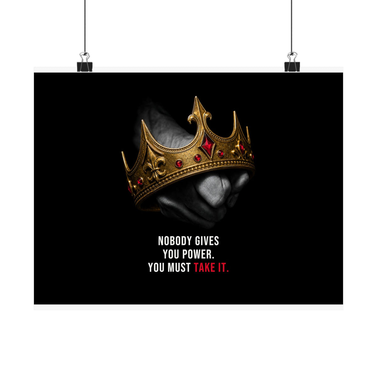 Take the Crown - King Wall Art | Matte Poster (Landscape)
