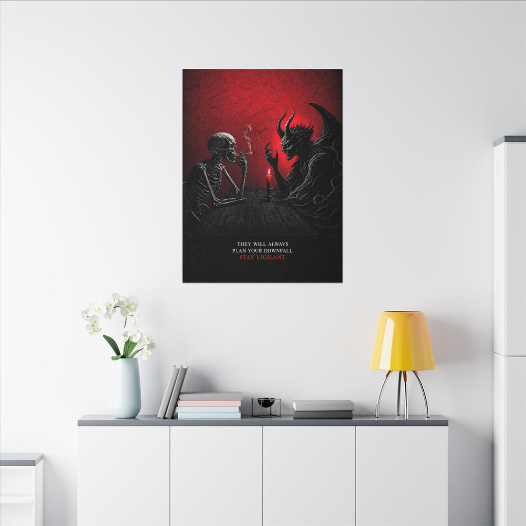 Stay Vigilant - Dark Wall Art | Canvas