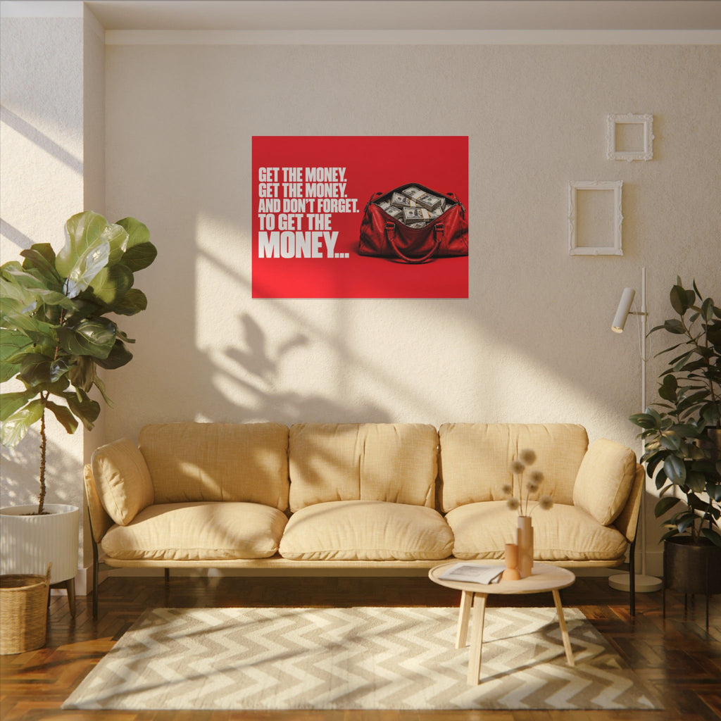 Get the Money - Money Wall Art | Canvas (Landscape)