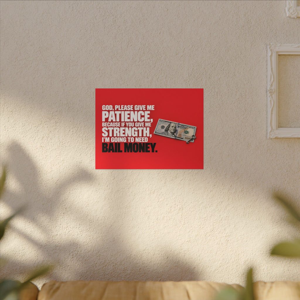 Bail Money - Meme Wall Art | Canvas (Landscape)