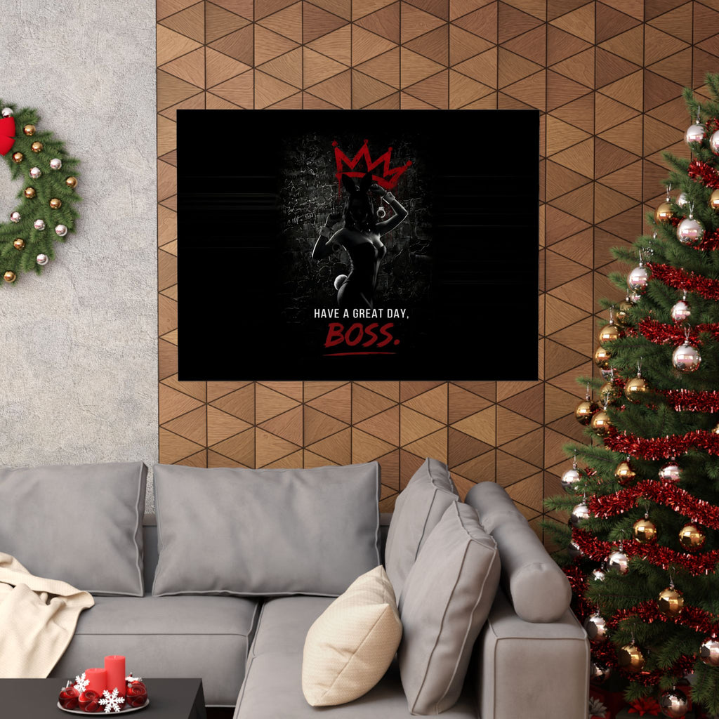 Great Day, Boss - Dark Humor Wall Art | Matte Poster (Landscape)