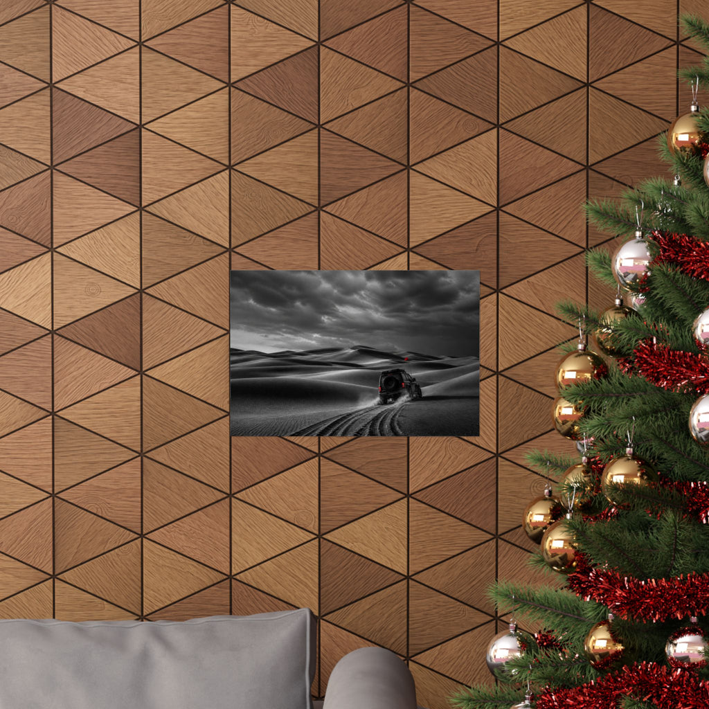 Go Beyond the Road - Minimalist Bedroom Wall Art | Matte Poster (Landscape)