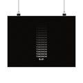 RIP Tomorrow Black - Motivational Typography Poster | Matte Poster (Landscape)