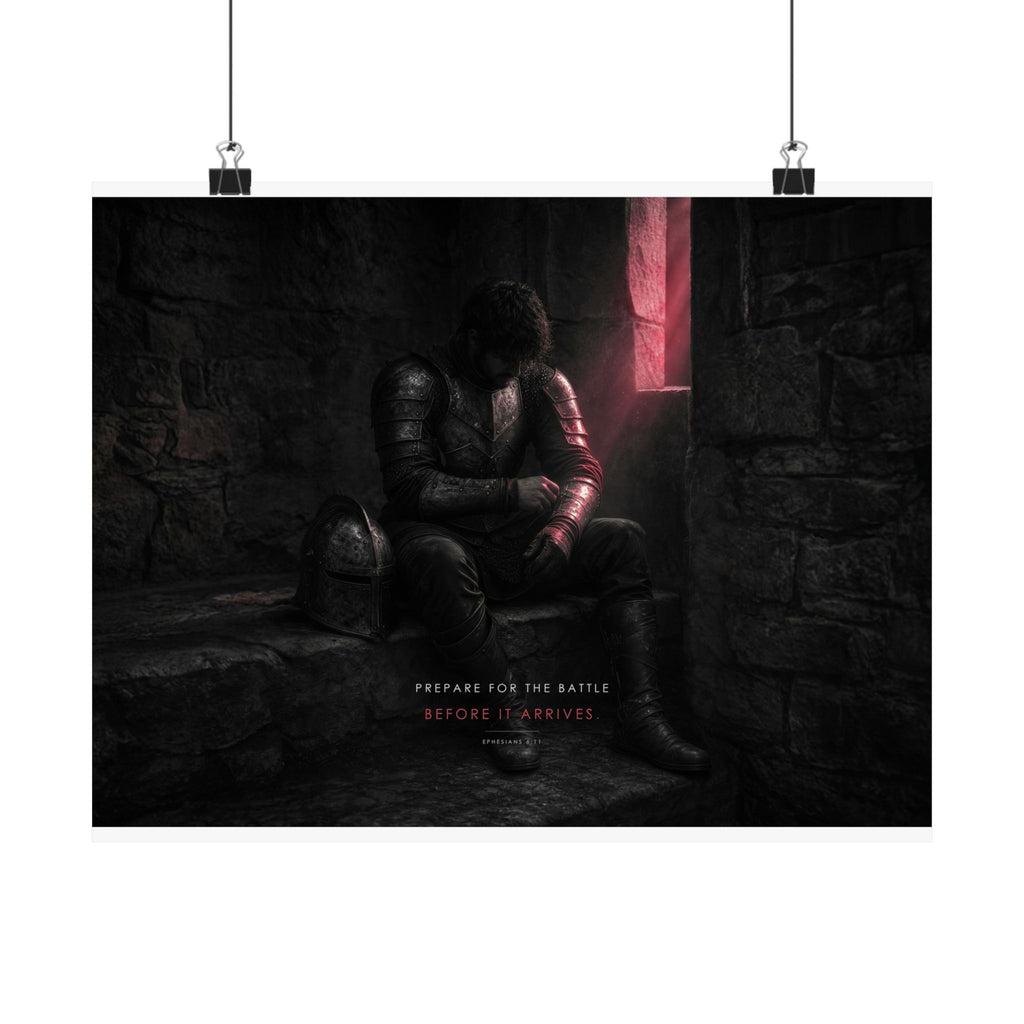 Before the Battle - Armor of God Wall Art | Matte Poster (Landscape)
