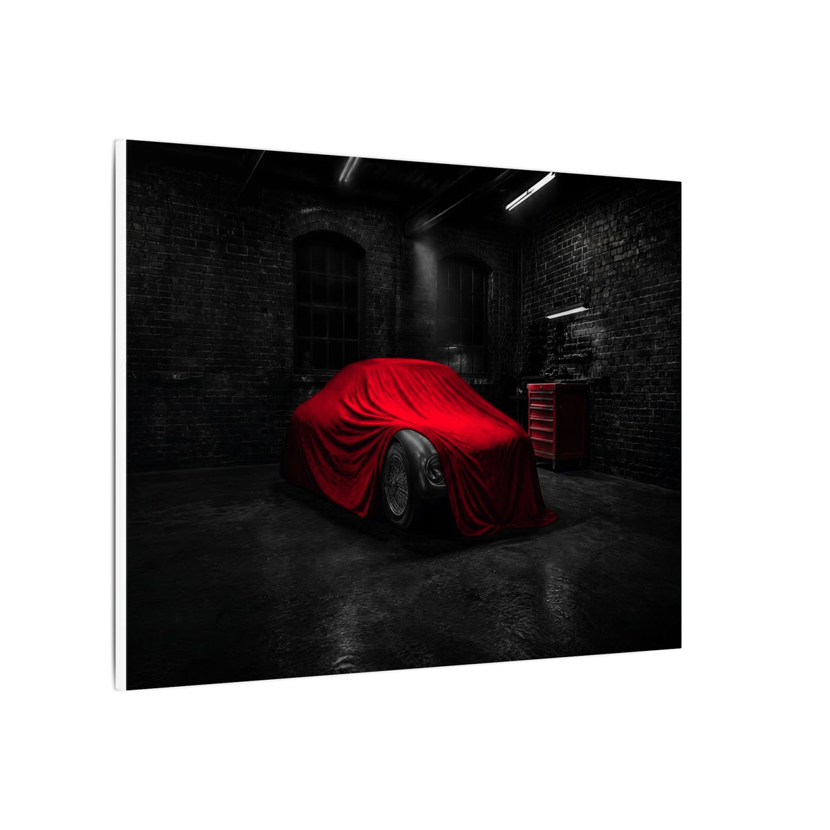 The Project - Car Cover Wall Art | Canvas (Landscape)