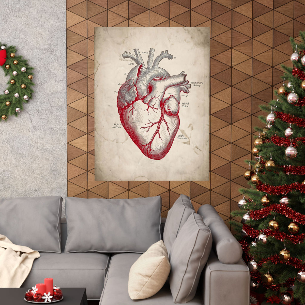 The Anatomical Heart - Wall Art For Doctor Office | Matte Poster