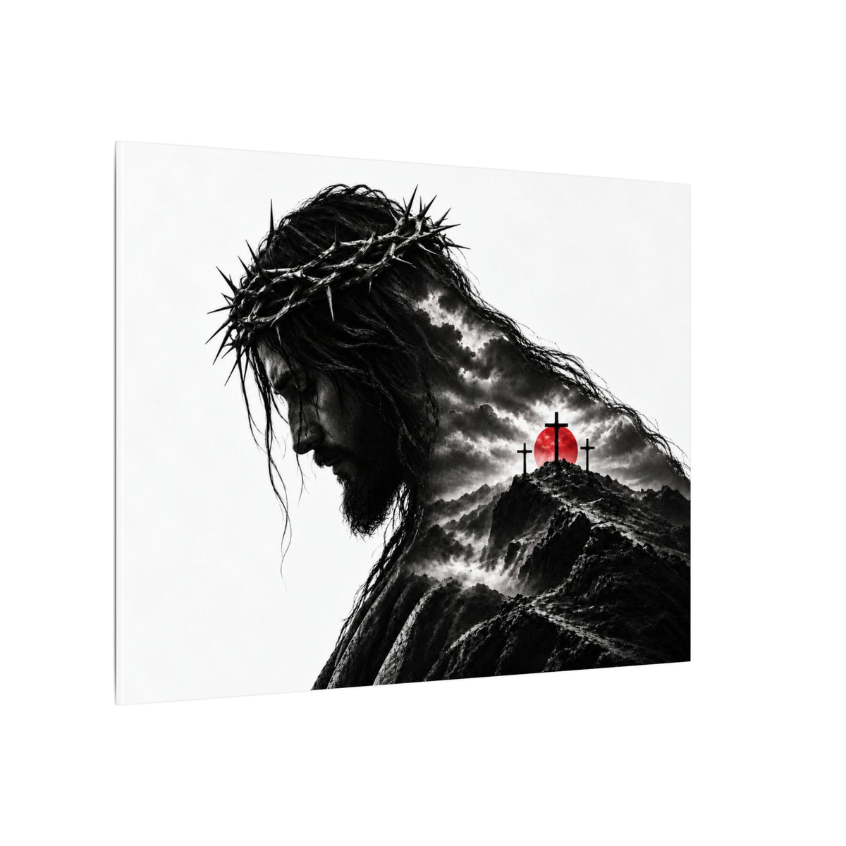 Three Crosses - Christian Wall Art | Canvas (Landscape)