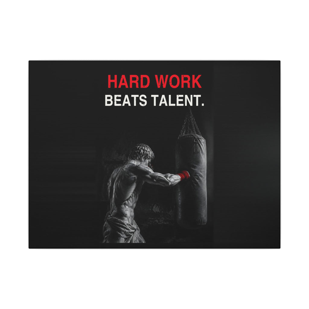 Hard Work Beats Talent - Boxing Wall Art | Canvas (Landscape)