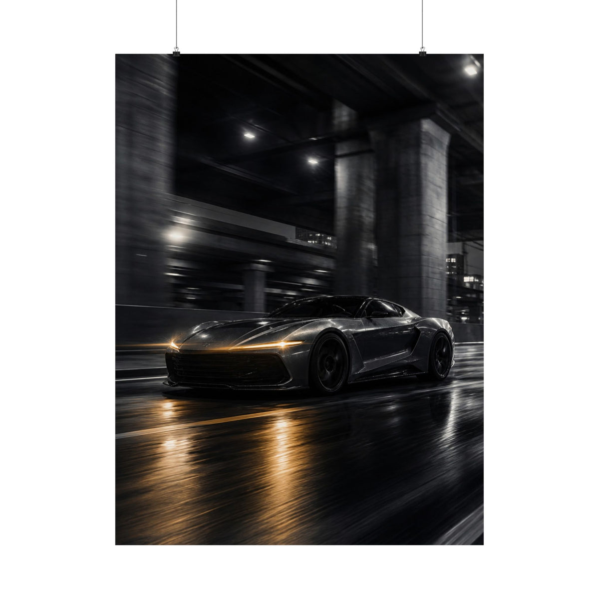 After Dark - Supercar Wall Art | Matte Poster