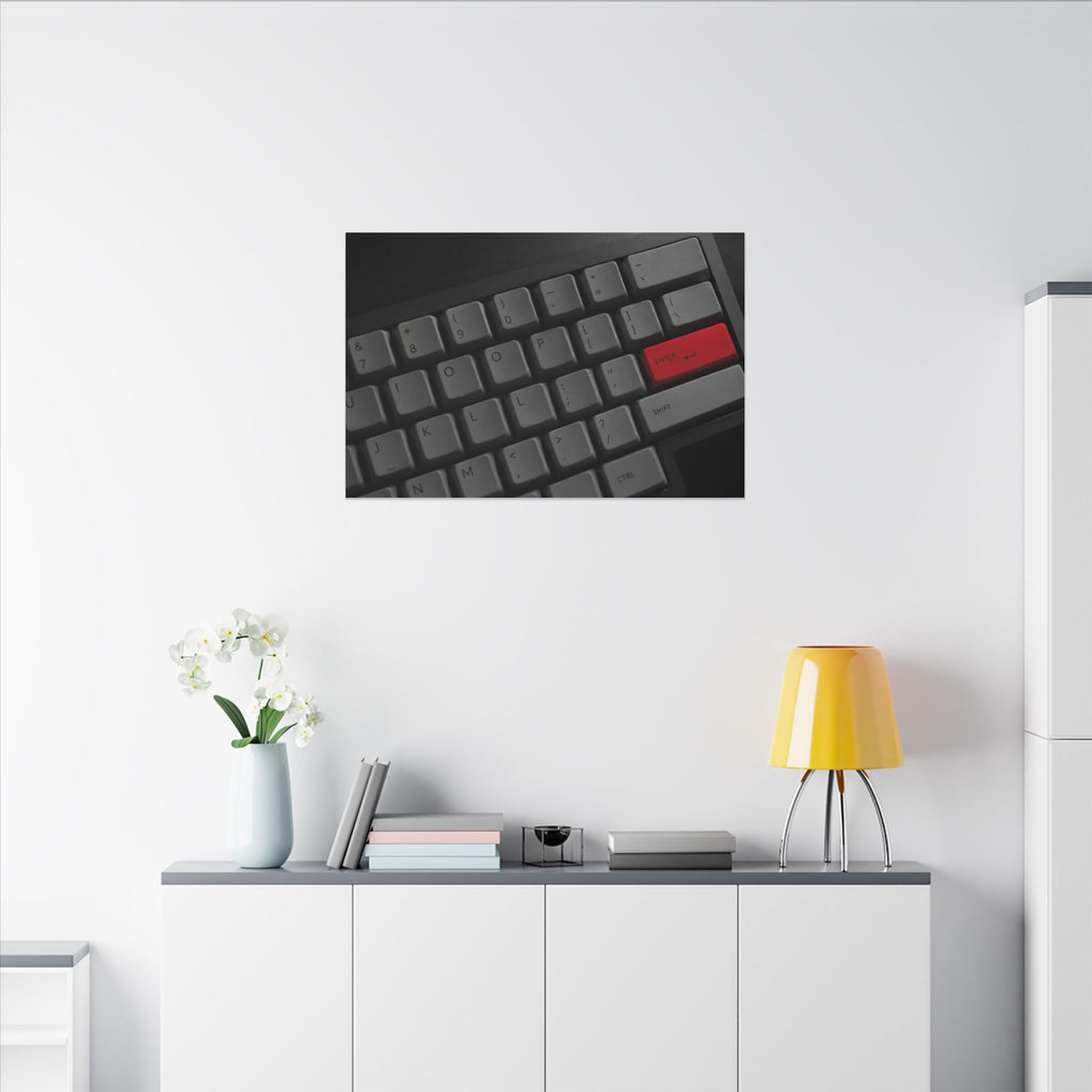 Press Enter - Office Artwork | Canvas (Landscape)