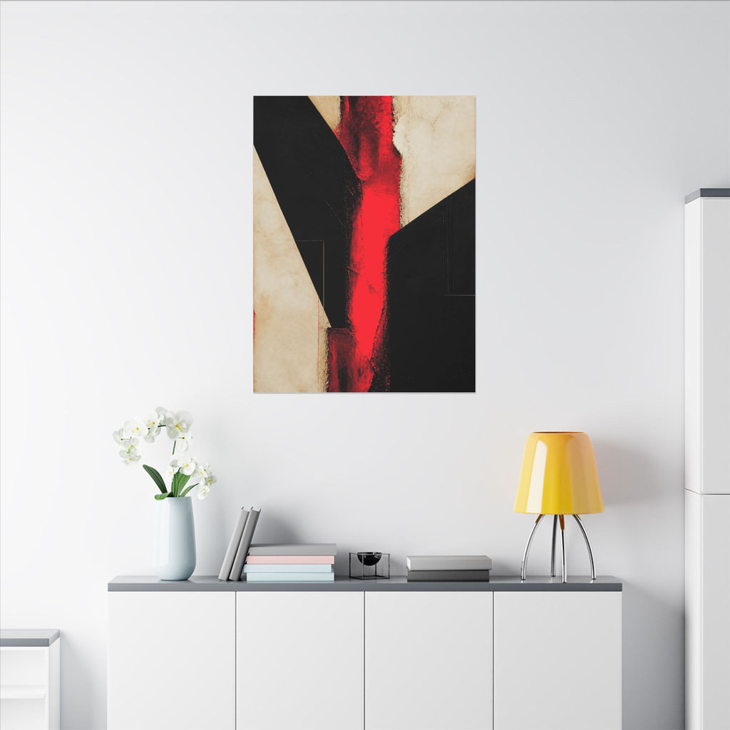 Controlled Fire - Red Wall Decor | Canvas