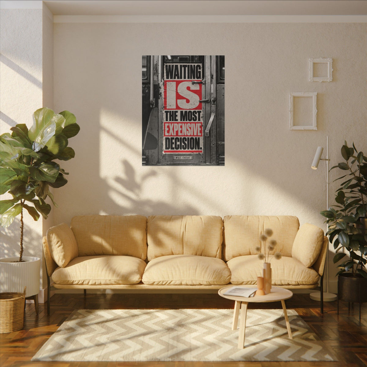 Waiting Is Expensive - Office Quote Wall Art | Canvas